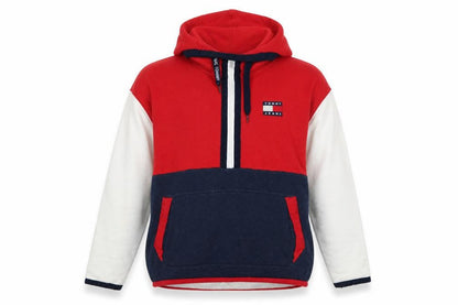 Tommy Jeans Men’s Multicoloured M Pullover 1/4 Zip Logo Hoodie