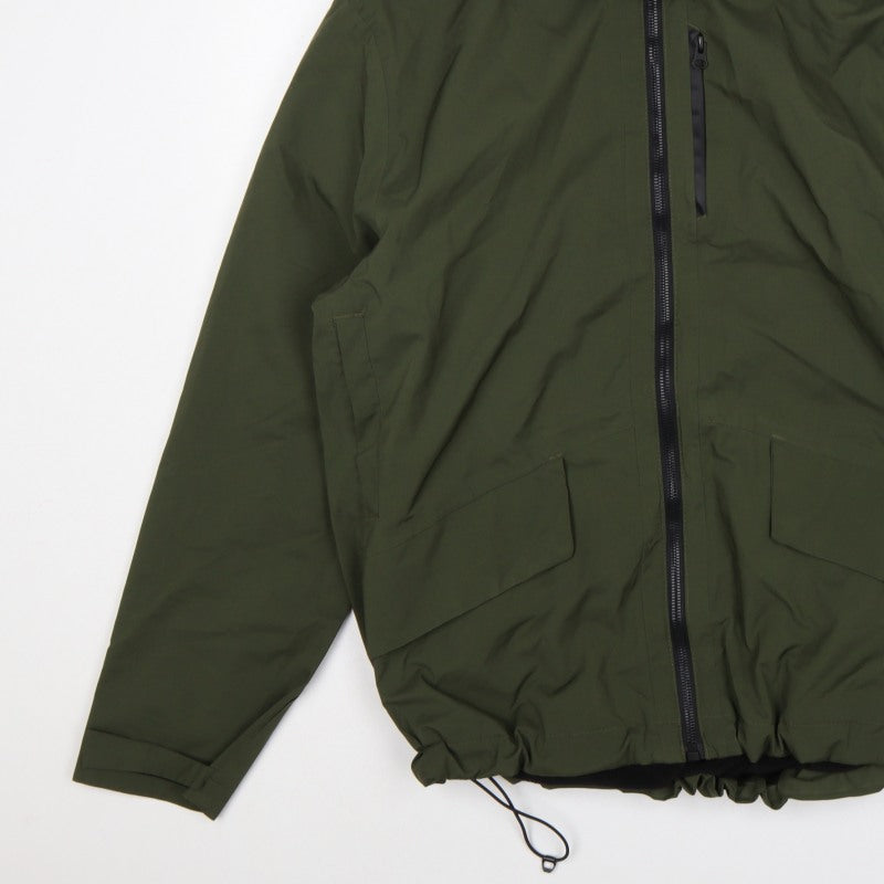 TU Men’s Green Large Hooded Insulated Full Zip Jacket
