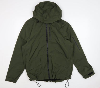 TU Men’s Green Large Hooded Insulated Full Zip Jacket
