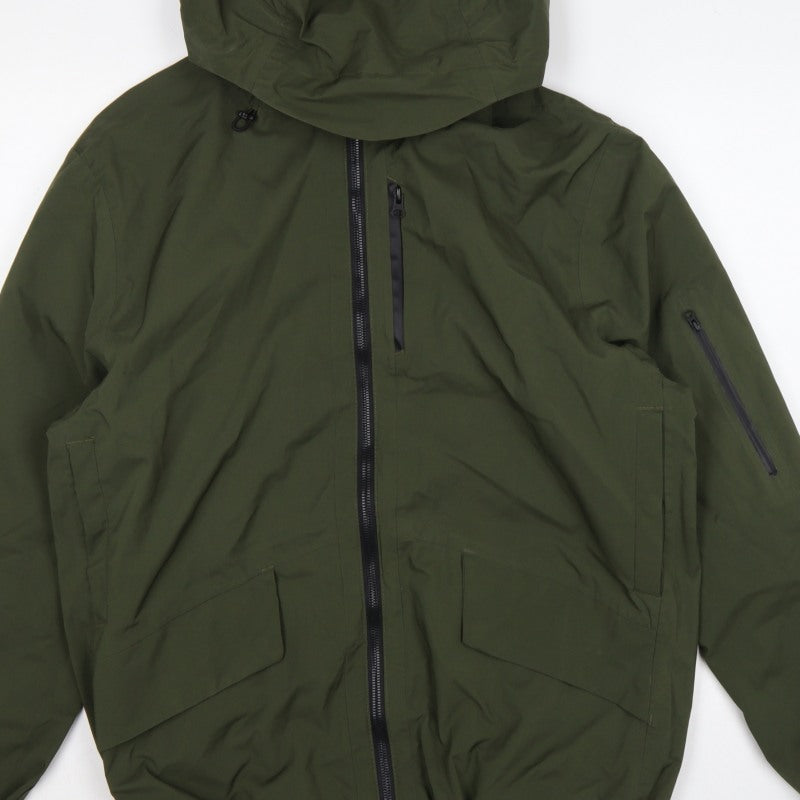 TU Men’s Green Large Hooded Insulated Full Zip Jacket