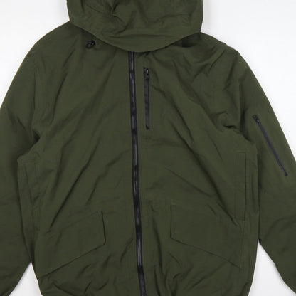 TU Men’s Green Large Hooded Insulated Full Zip Jacket