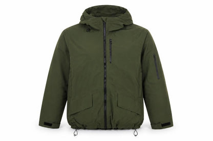 TU Men’s Green Large Hooded Insulated Full Zip Jacket