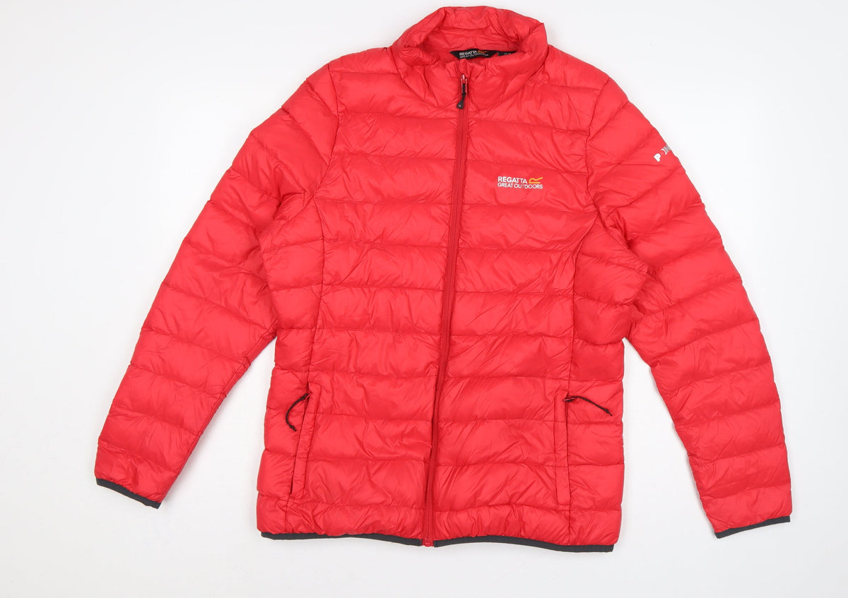 Regatta Women’s Red UK 14 Down Puffer Jacket Quilted Insulated