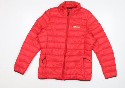 Regatta Women’s Red UK 14 Down Puffer Jacket Quilted Insulated