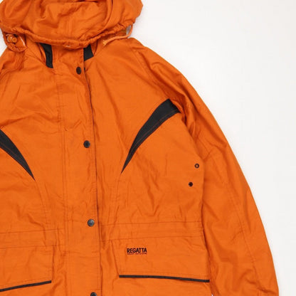 Regatta Women’s Orange S Hooded Waterproof Rain Jacket Outdoor