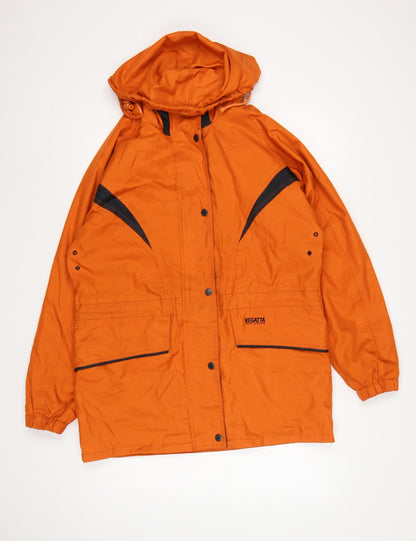 Regatta Women’s Orange S Hooded Waterproof Rain Jacket Outdoor