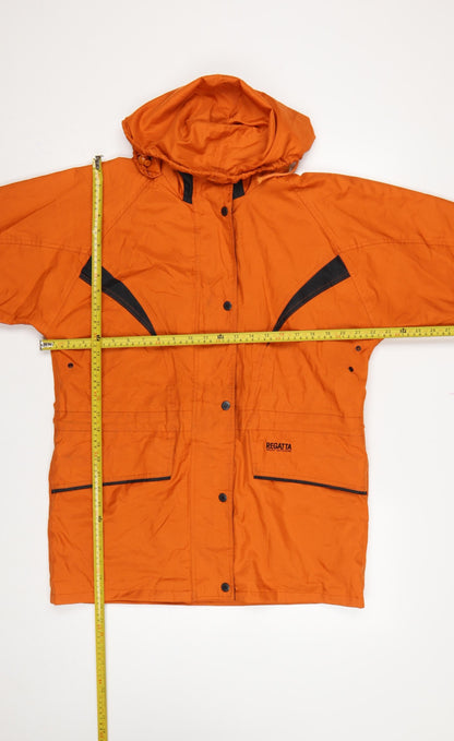 Regatta Women’s Orange S Hooded Waterproof Rain Jacket Outdoor