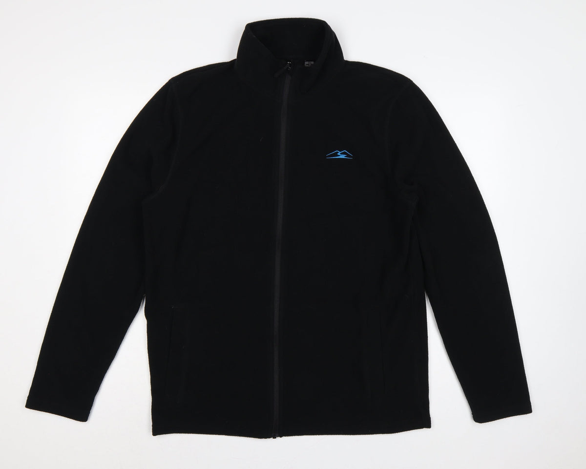 Rocktrail Men’s Black M Fleece Full Zip Outdoor Jacket