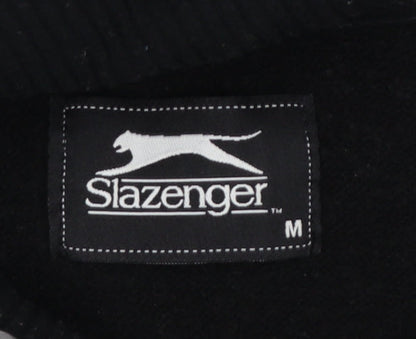 Slazenger Men's Black M Pullover Hoodie Graphic Print Pockets