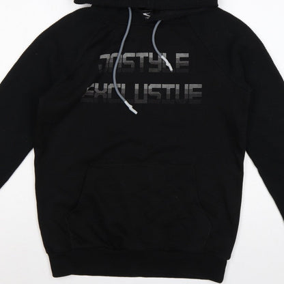 Slazenger Men's Black M Pullover Hoodie Graphic Print Pockets
