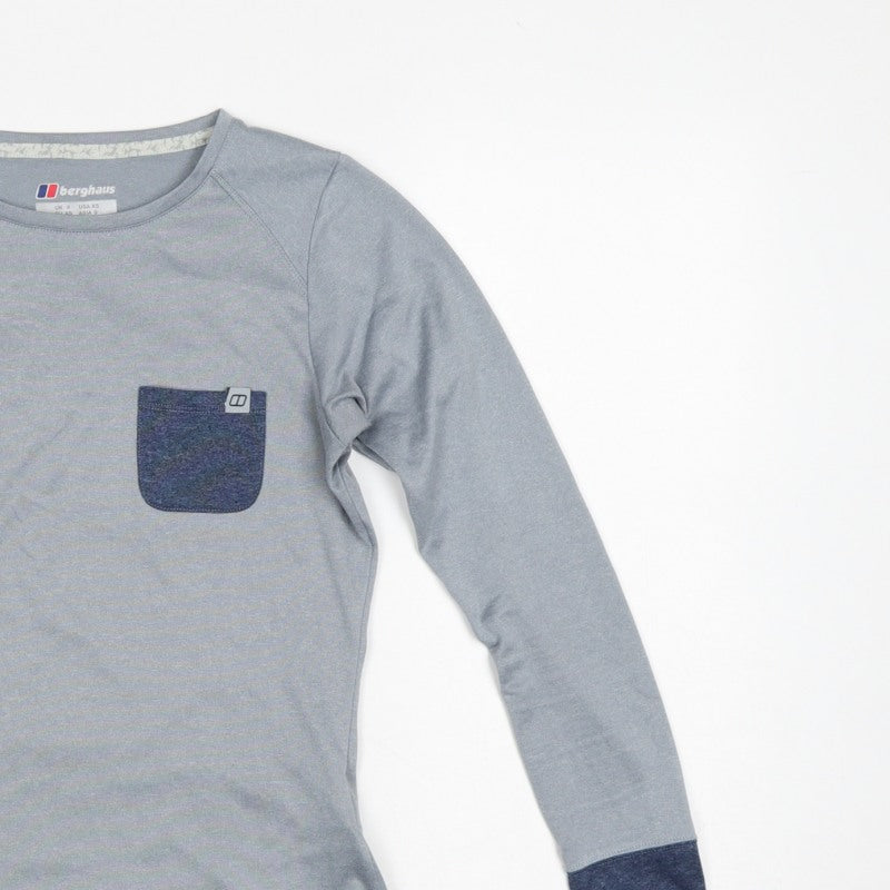 Berghaus Women Grey UK 8 Argentium Long Sleeve Athletic T-Shirt