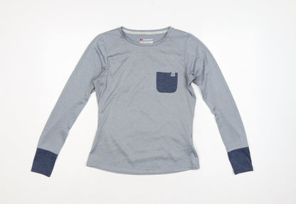 Berghaus Women Grey UK 8 Argentium Long Sleeve Athletic T-Shirt