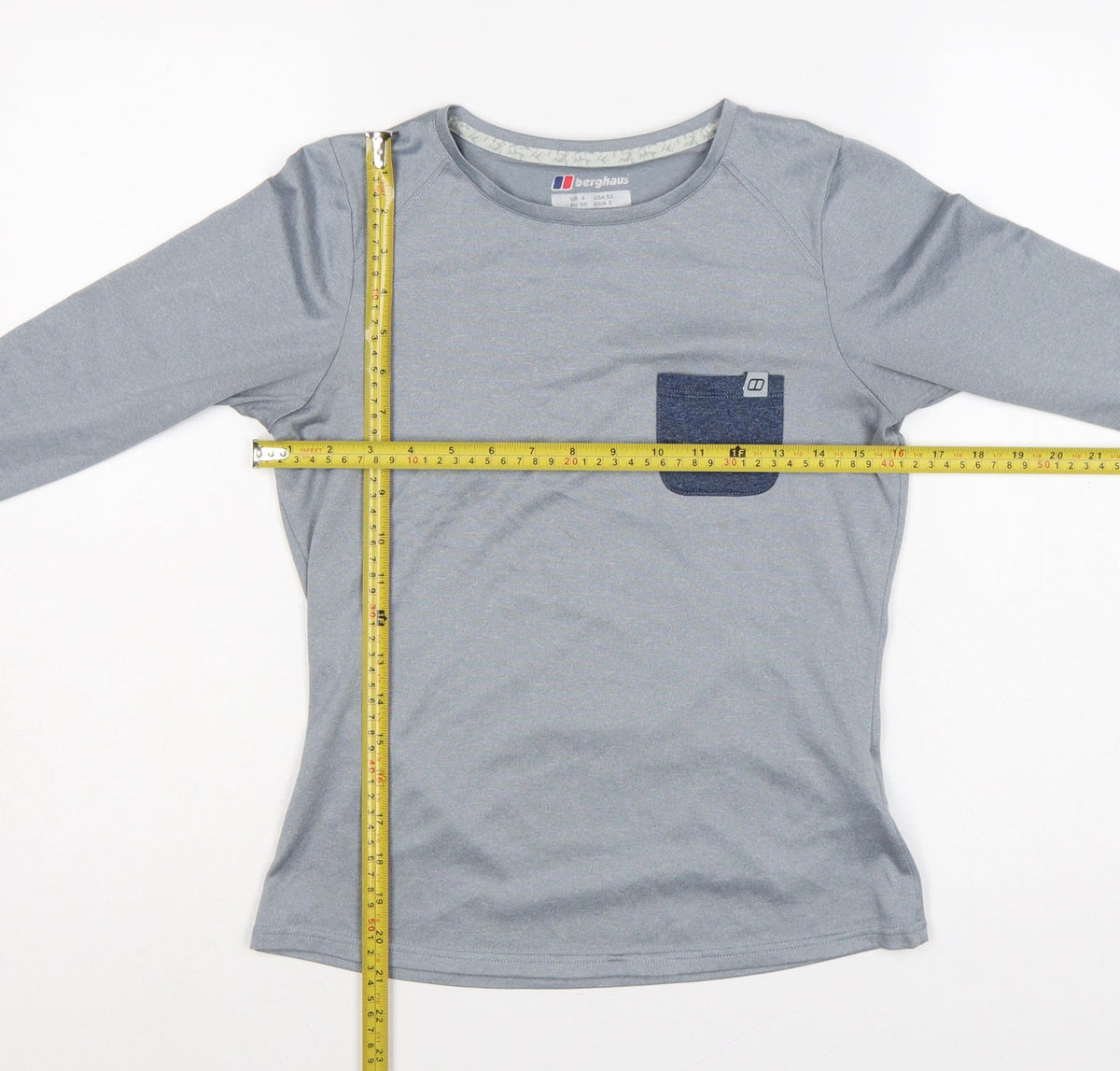 Berghaus Women Grey UK 8 Argentium Long Sleeve Athletic T-Shirt