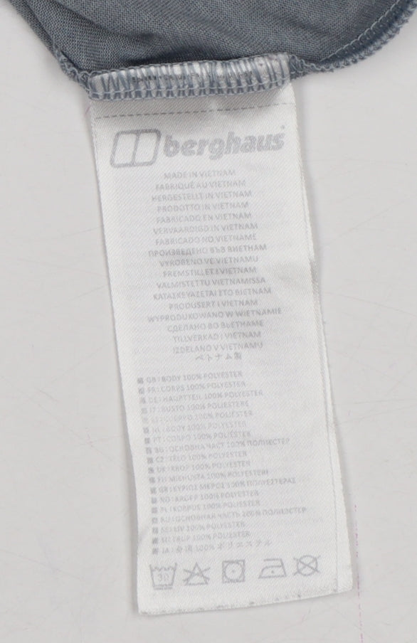 Berghaus Women Grey UK 8 Argentium Long Sleeve Athletic T-Shirt