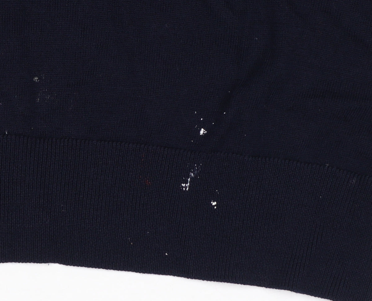 Uniqlo Men’s Navy Blue L Crew Neck Pullover Jumper Long Sleeve