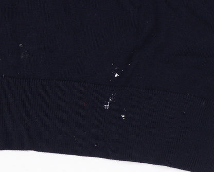 Uniqlo Men’s Navy Blue L Crew Neck Pullover Jumper Long Sleeve
