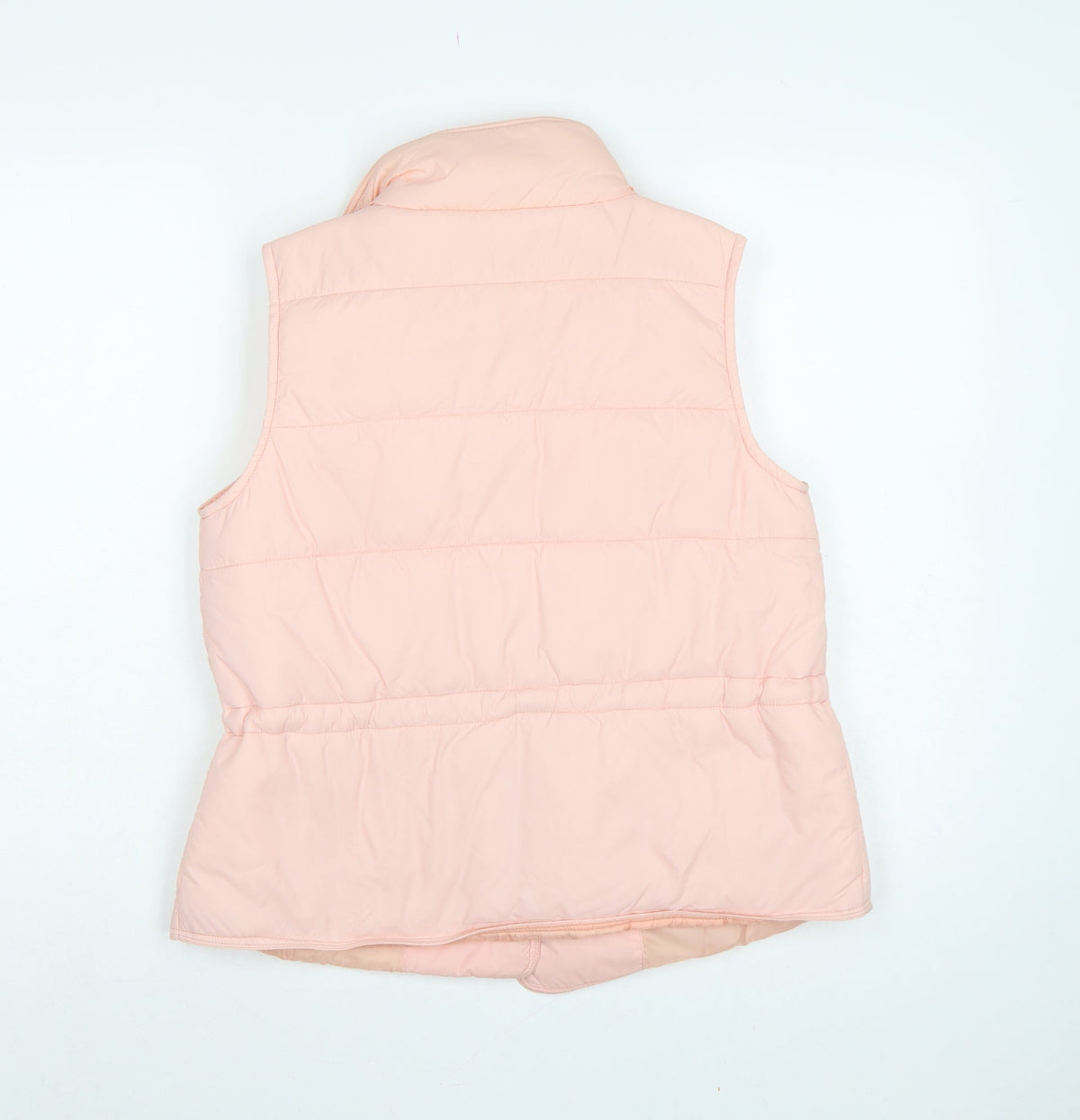 AX Paris Women Pink Size S Puffer Waistcoat Padded Snap Gilet