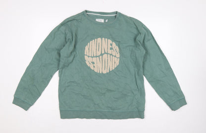 Fat Face Women’s Green UK 10 Kindness Is Trendy Graphic Sweatshirt