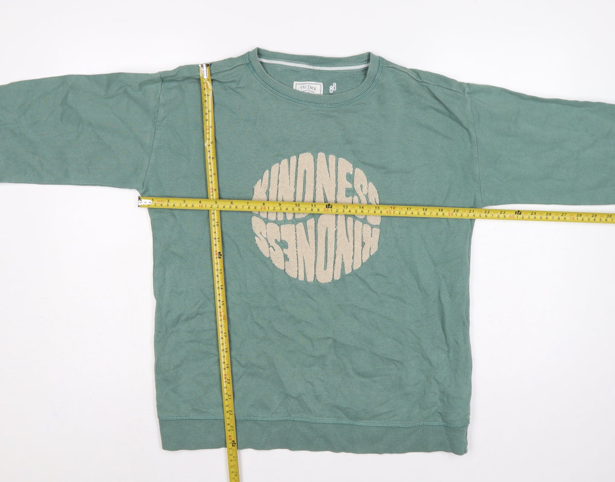 Fat Face Women’s Green UK 10 Kindness Is Trendy Graphic Sweatshirt