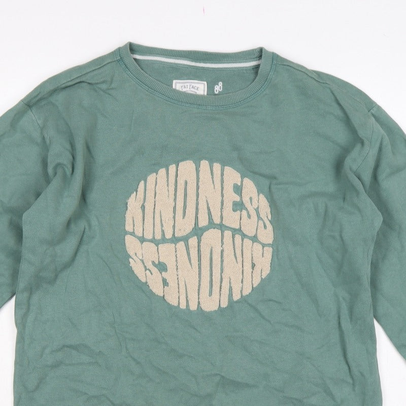 Fat Face Women’s Green UK 10 Kindness Is Trendy Graphic Sweatshirt