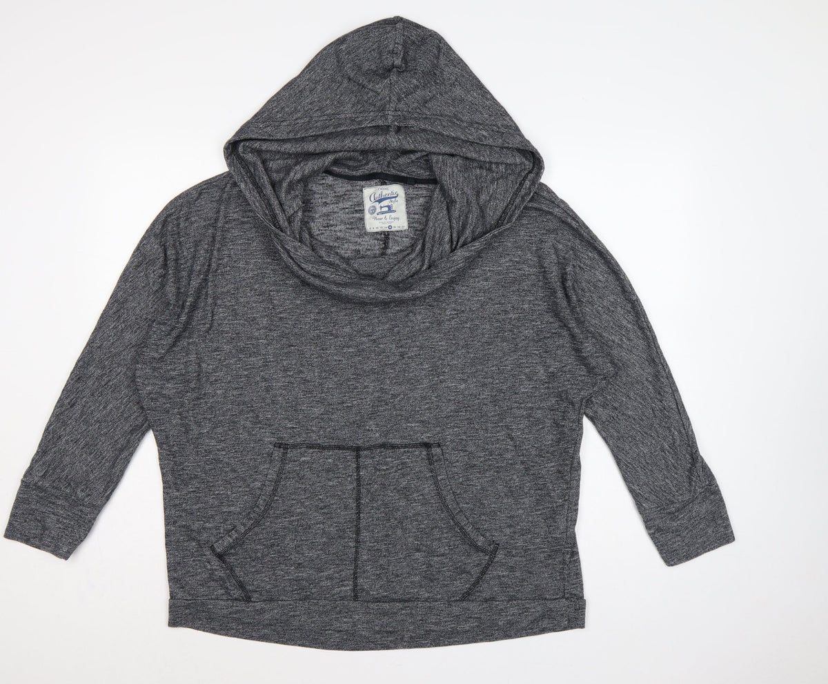 Next Women Grey Size 16 Pullover Hooded Sweatshirt Kangaroo Pocket