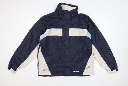 Trespass Women Blue Ski Jacket UK 14 Waterproof Windproof Taped Seams