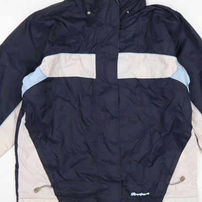 Trespass Women Blue Ski Jacket UK 14 Waterproof Windproof Taped Seams