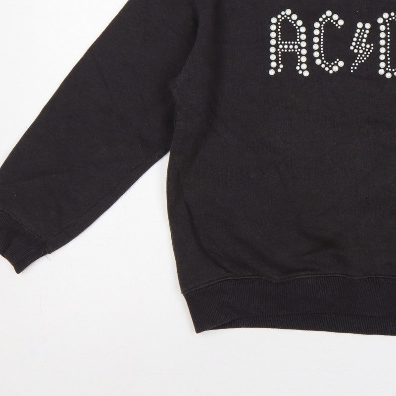 AC/DC Girls Black Pearl Logo Pullover Sweatshirt 13-14 Years