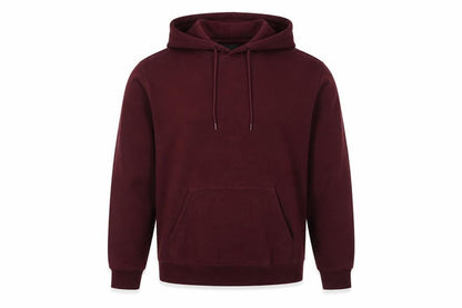 H&M Men Red M Relaxed Fit Pullover Hoodie Kangaroo Pocket