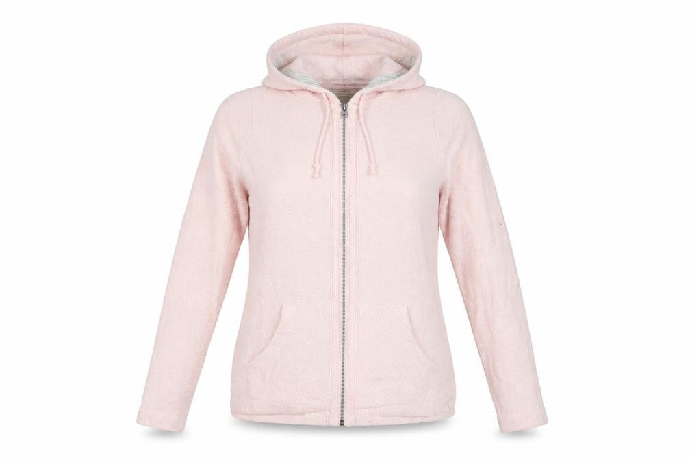 FatFace Women Pink M Full Zip Hooded Cotton Hoodie Pockets