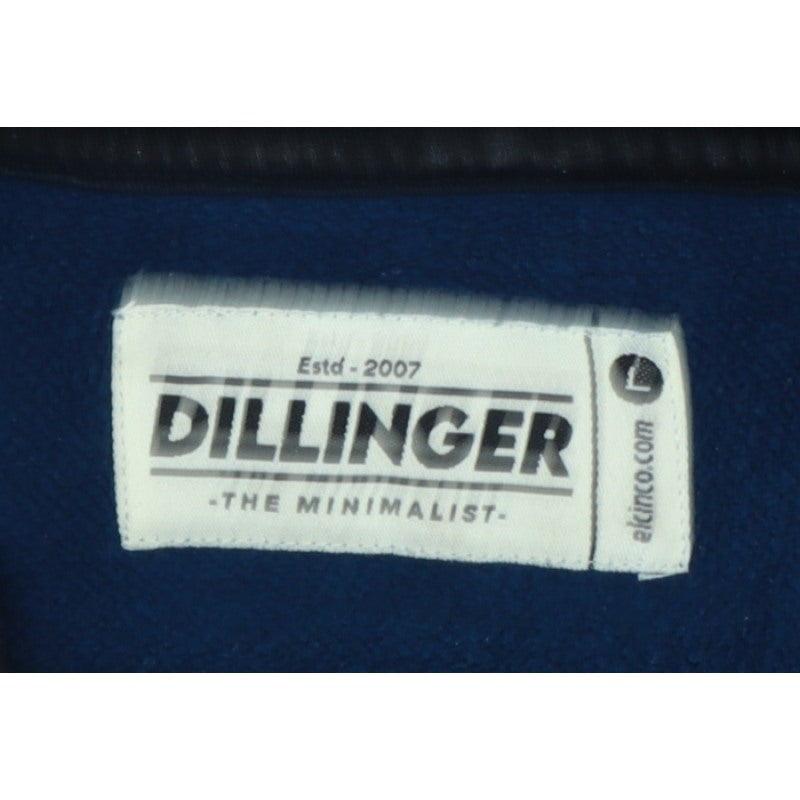 Dillinger Men’s Blue L Pullover Hooded Cotton Logo Hoodie
