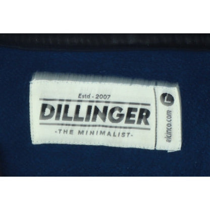 Dillinger Men’s Blue L Pullover Hooded Cotton Logo Hoodie