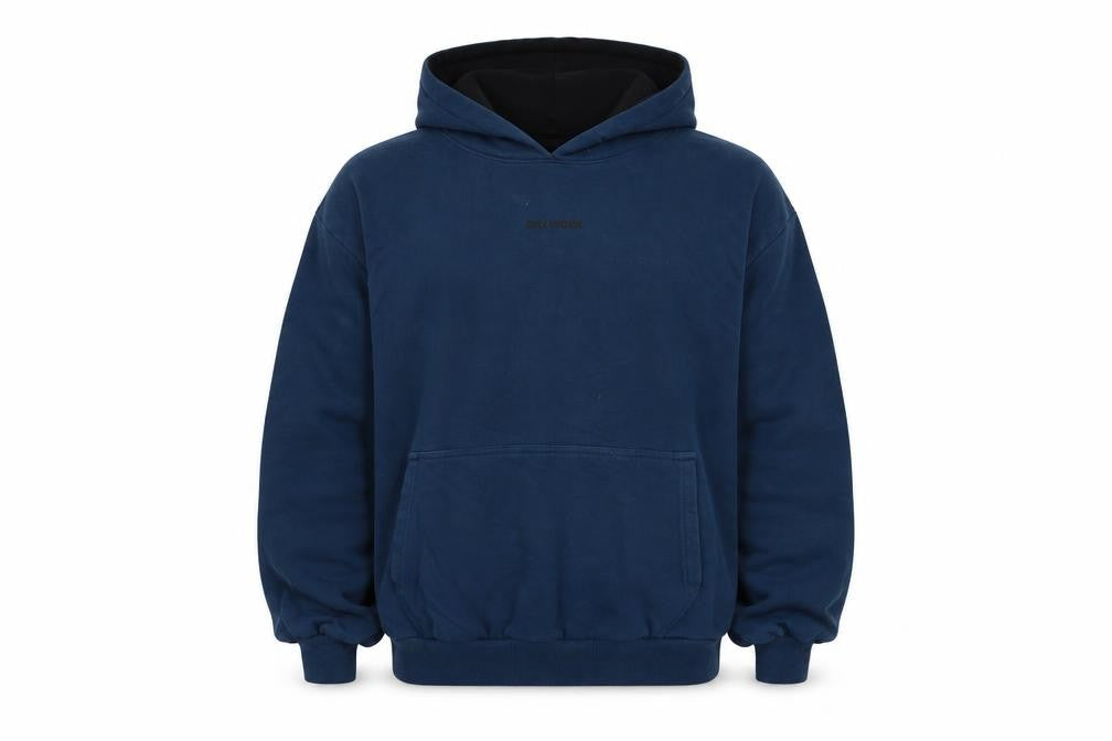 Dillinger Men’s Blue L Pullover Hooded Cotton Logo Hoodie