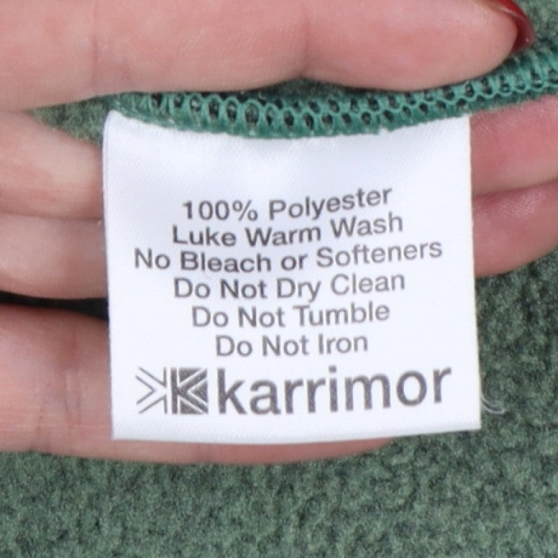 Karrimor Men’s Green M Full Zip Fleece Jacket Hiking Outdoor
