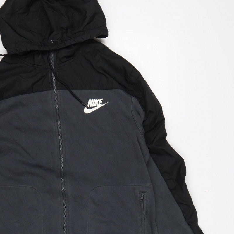 Nike Men’s Grey L Full Zip Hooded Sports Sweatshirt Jacket