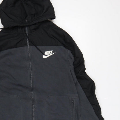 Nike Men’s Grey L Full Zip Hooded Sports Sweatshirt Jacket