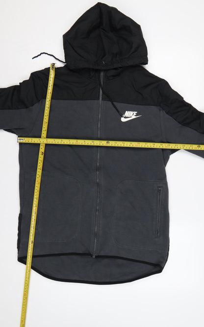Nike Men’s Grey L Full Zip Hooded Sports Sweatshirt Jacket