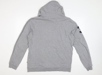 U.S. Polo Assn. Men’s Grey L Pullover Hoodie Embroidered Logo