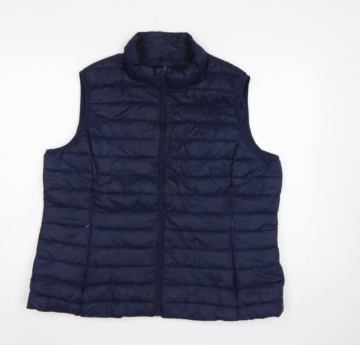 St. Bernard Womens Blue UK 22 Quilted Puffer Bodywarmer Waistcoat