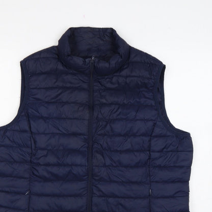 St. Bernard Womens Blue UK 22 Quilted Puffer Bodywarmer Waistcoat