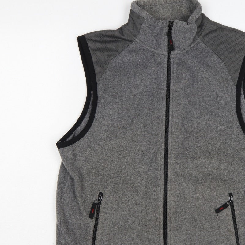 Old Navy Men’s Grey M Fleece Full Zip Outdoor Waistcoat Gilet