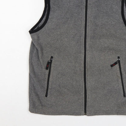 Old Navy Men’s Grey M Fleece Full Zip Outdoor Waistcoat Gilet