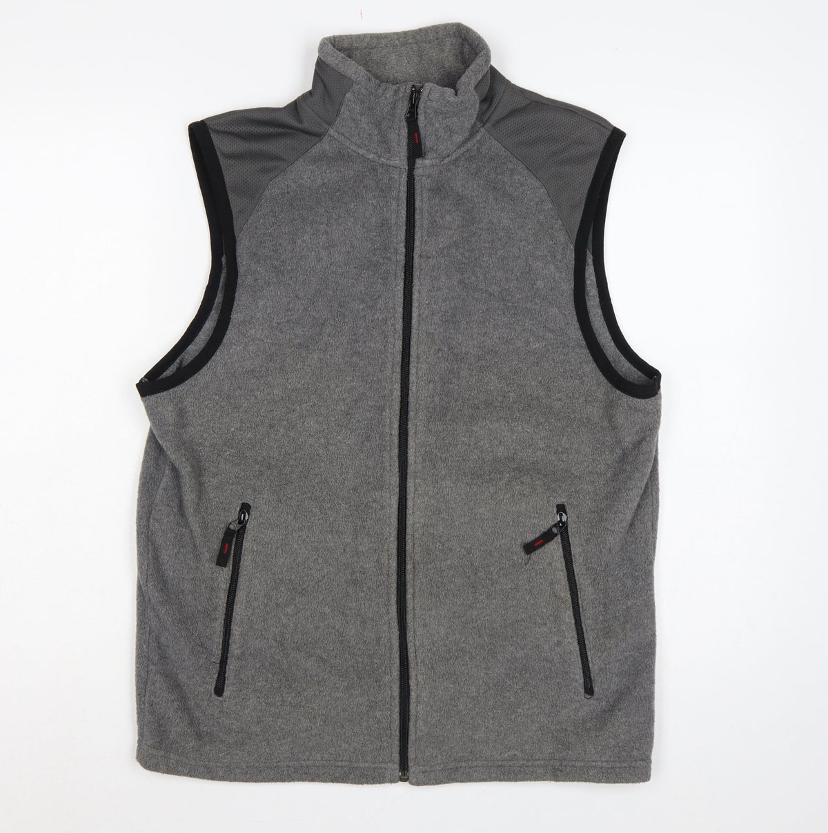 Old Navy Men’s Grey M Fleece Full Zip Outdoor Waistcoat Gilet
