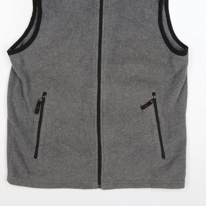 Old Navy Men’s Grey M Fleece Full Zip Outdoor Waistcoat Gilet