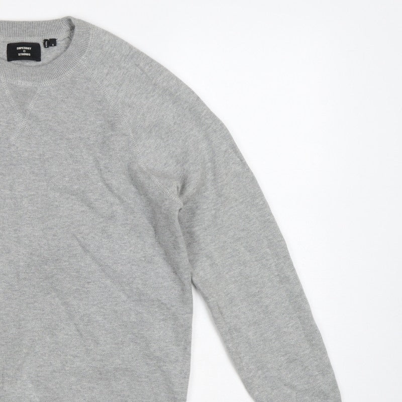 Superdry Studios Men's Grey S Crew Neck Pullover Sweatshirt