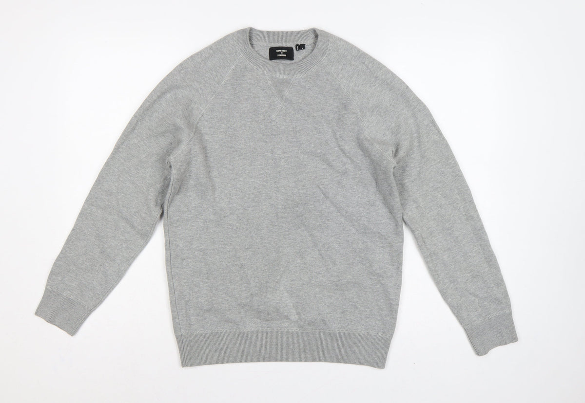 Superdry Studios Men's Grey S Crew Neck Pullover Sweatshirt