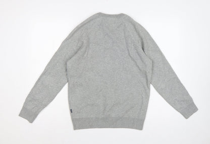 Superdry Studios Men's Grey S Crew Neck Pullover Sweatshirt
