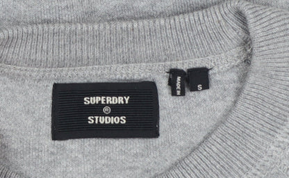 Superdry Studios Men's Grey S Crew Neck Pullover Sweatshirt