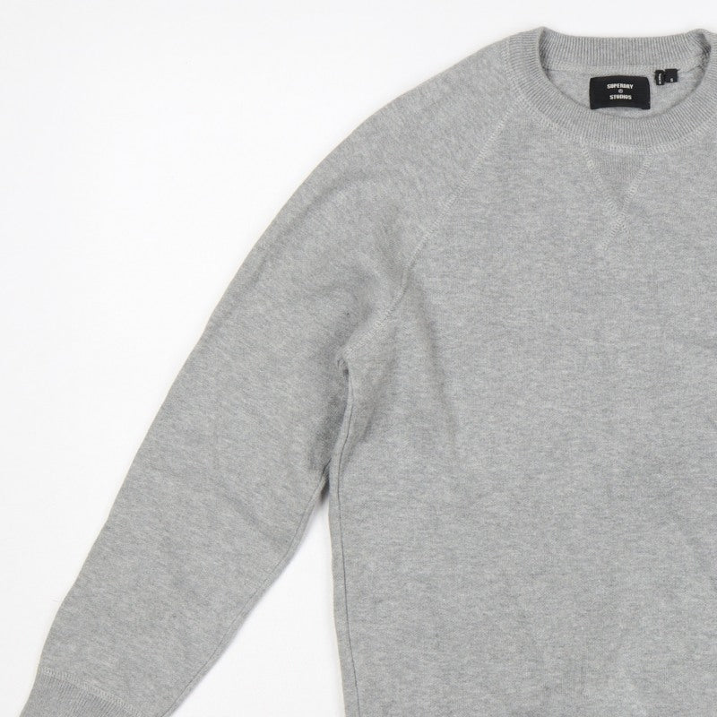 Superdry Studios Men's Grey S Crew Neck Pullover Sweatshirt