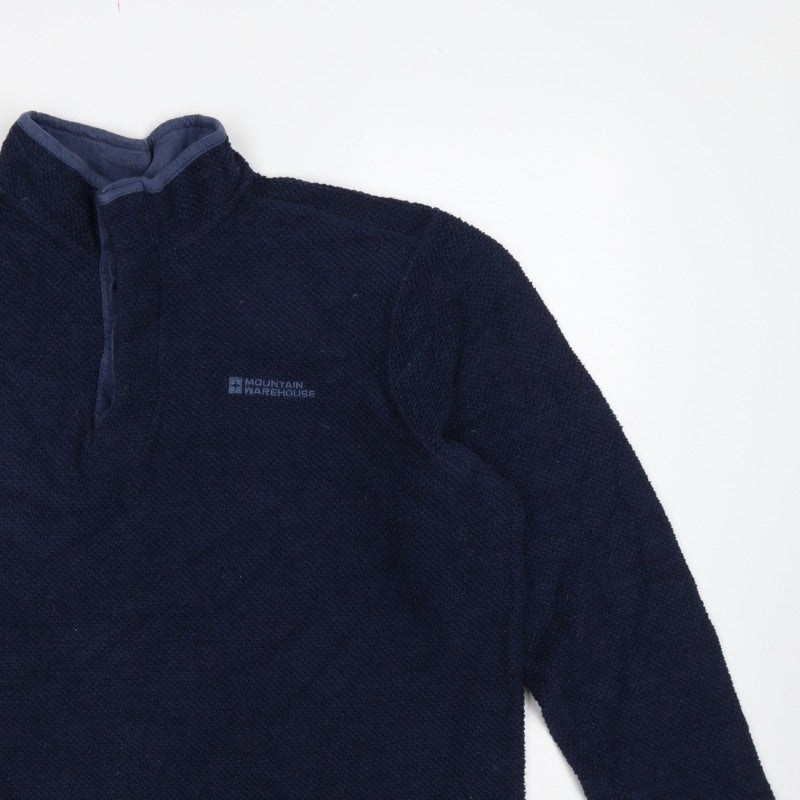Mountain Warehouse Men’s Blue XL 1/4 Zip Fleece Sweatshirt